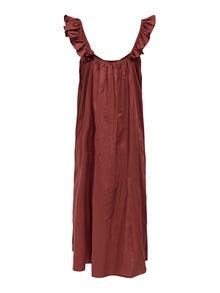 ONLY Loose Fit V-Neck Long dress -Henna - 15234396