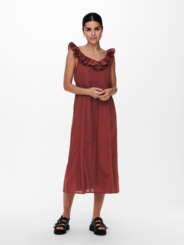 ONLY Sleeveless Midi dress - 15234396