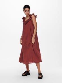 ONLY Loose fit V-Hals Lange jurk -Henna - 15234396