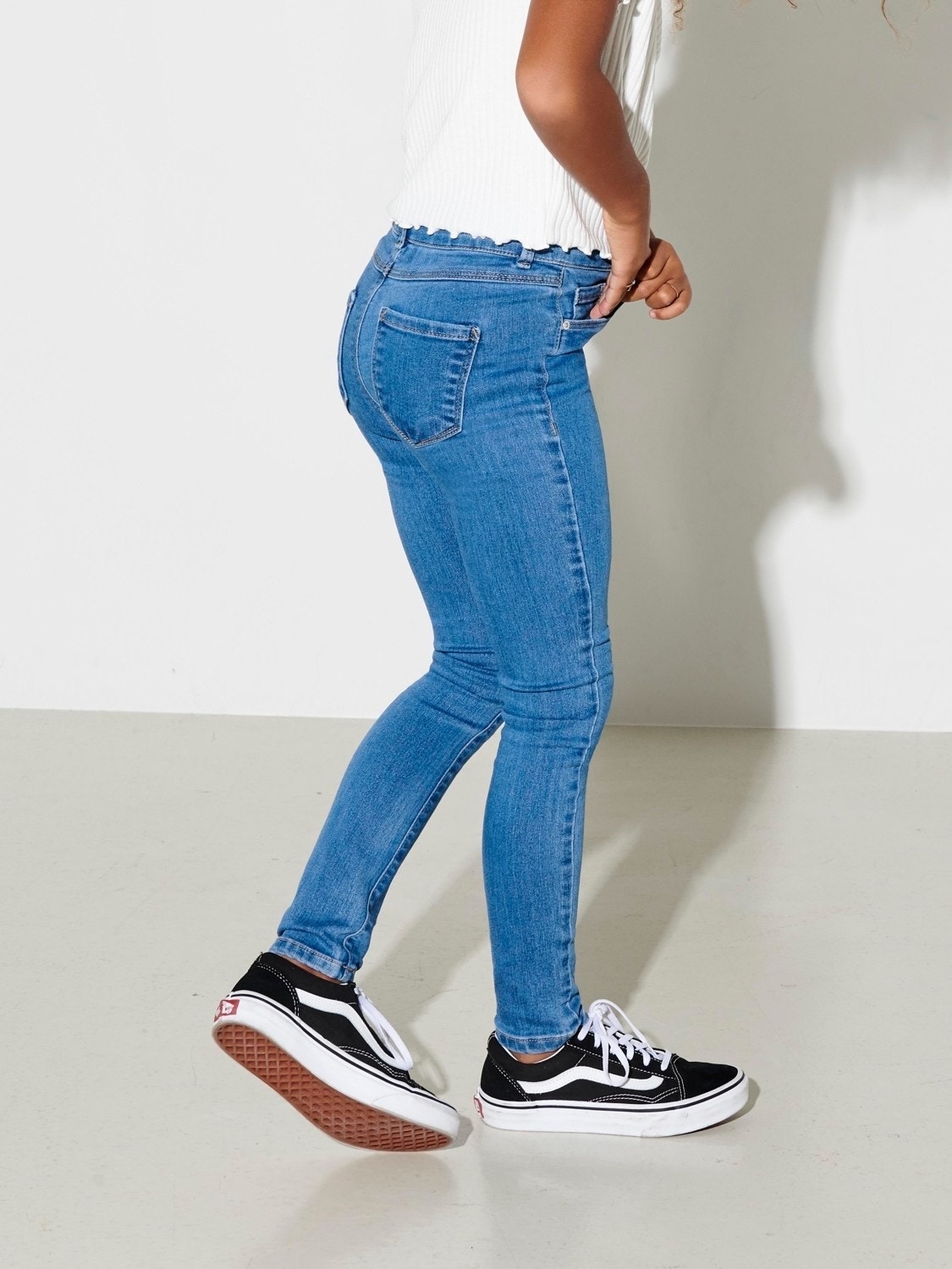 ONLY KONRain lige reg Skinny fit jeans -Medium Blue Denim - 15234586
