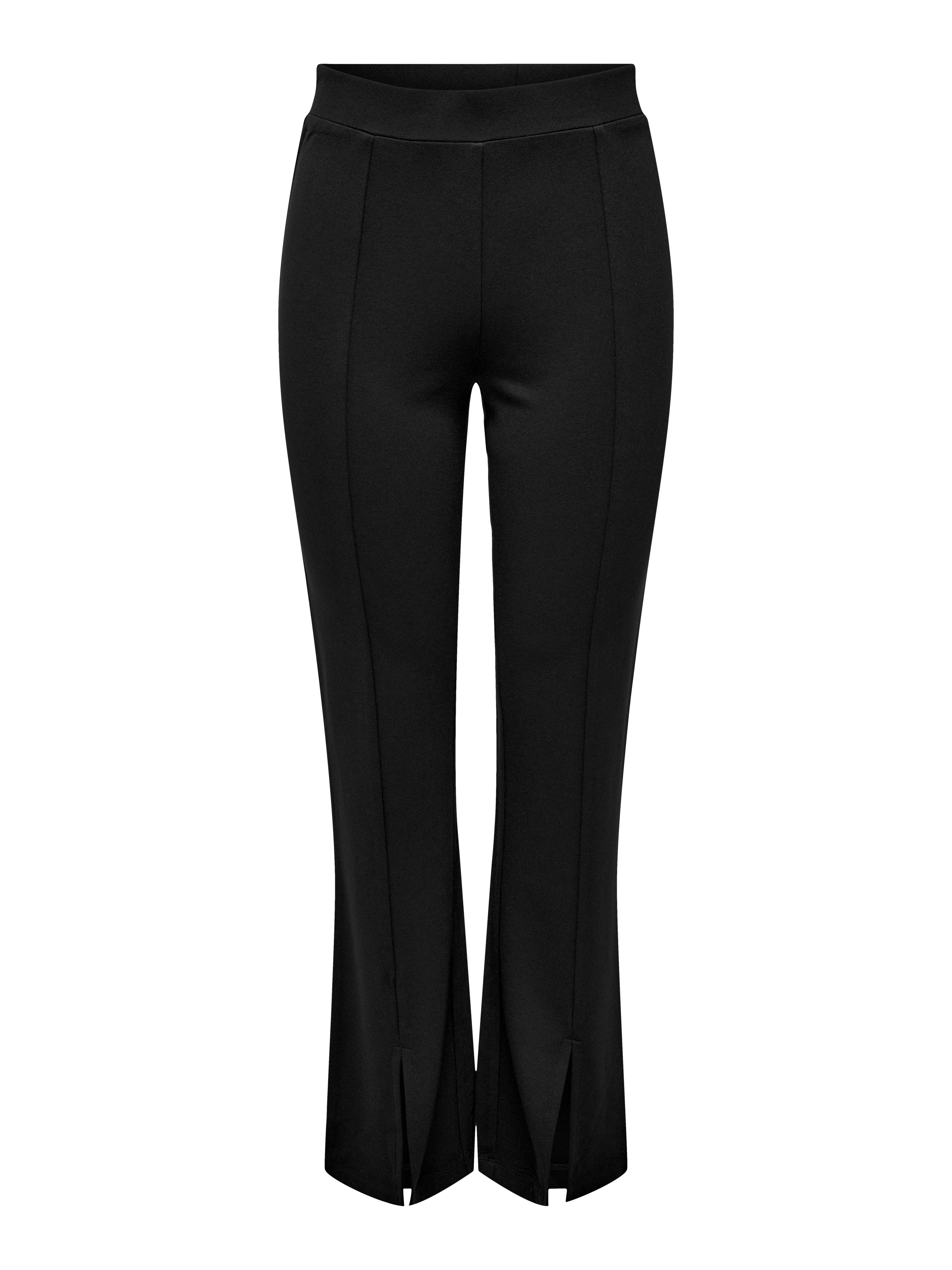 Flared store broek split