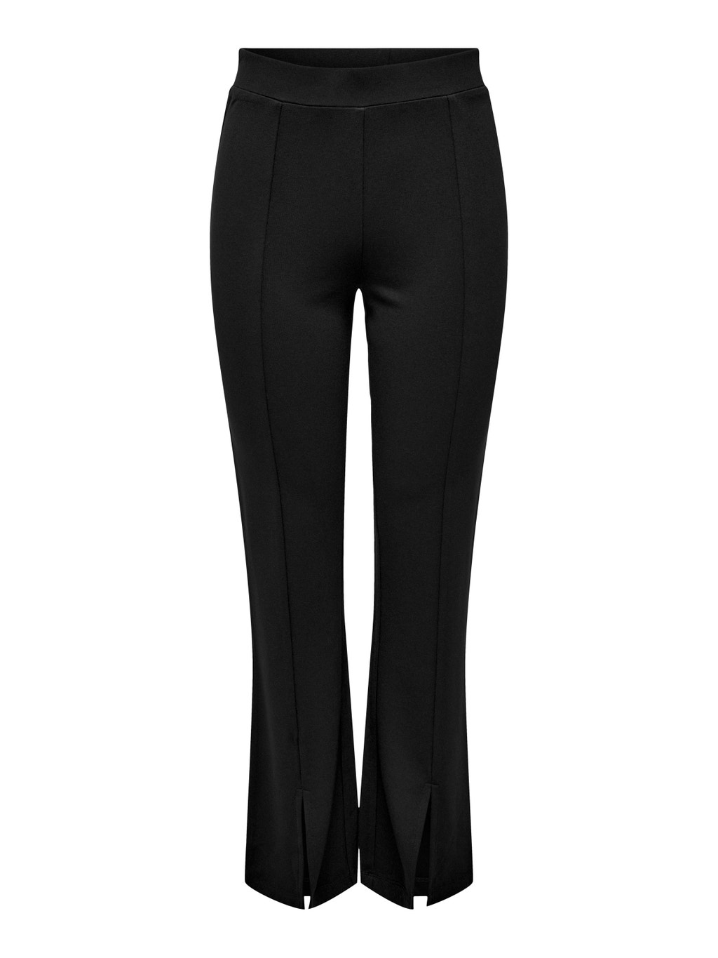 Flare Slit Trousers Black ONLY flare-slit-trousers-black-only