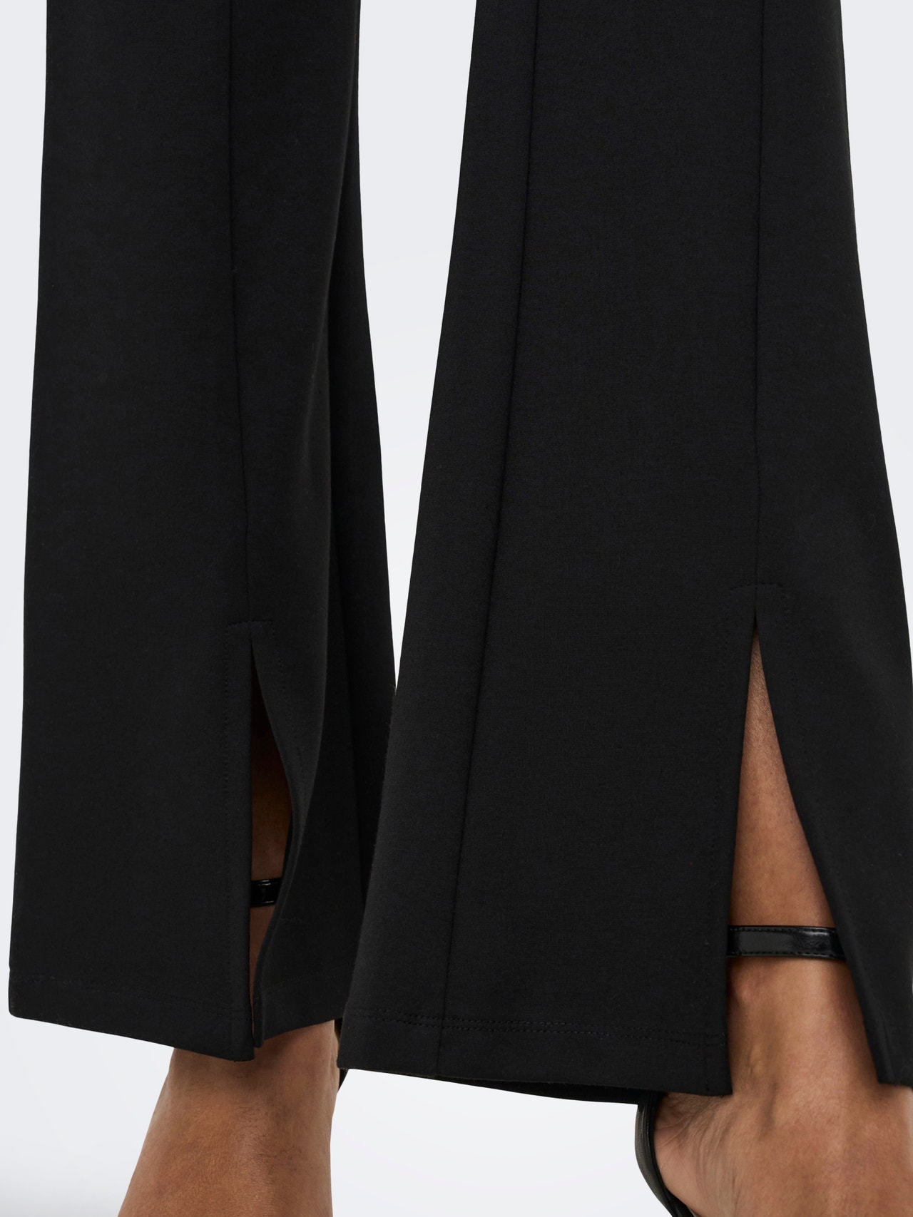 ONLY Flare slit Trousers -Black - 15234628