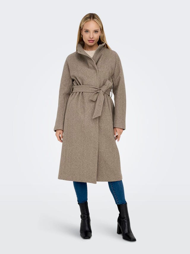 ONLY High neck Coat - 15234634