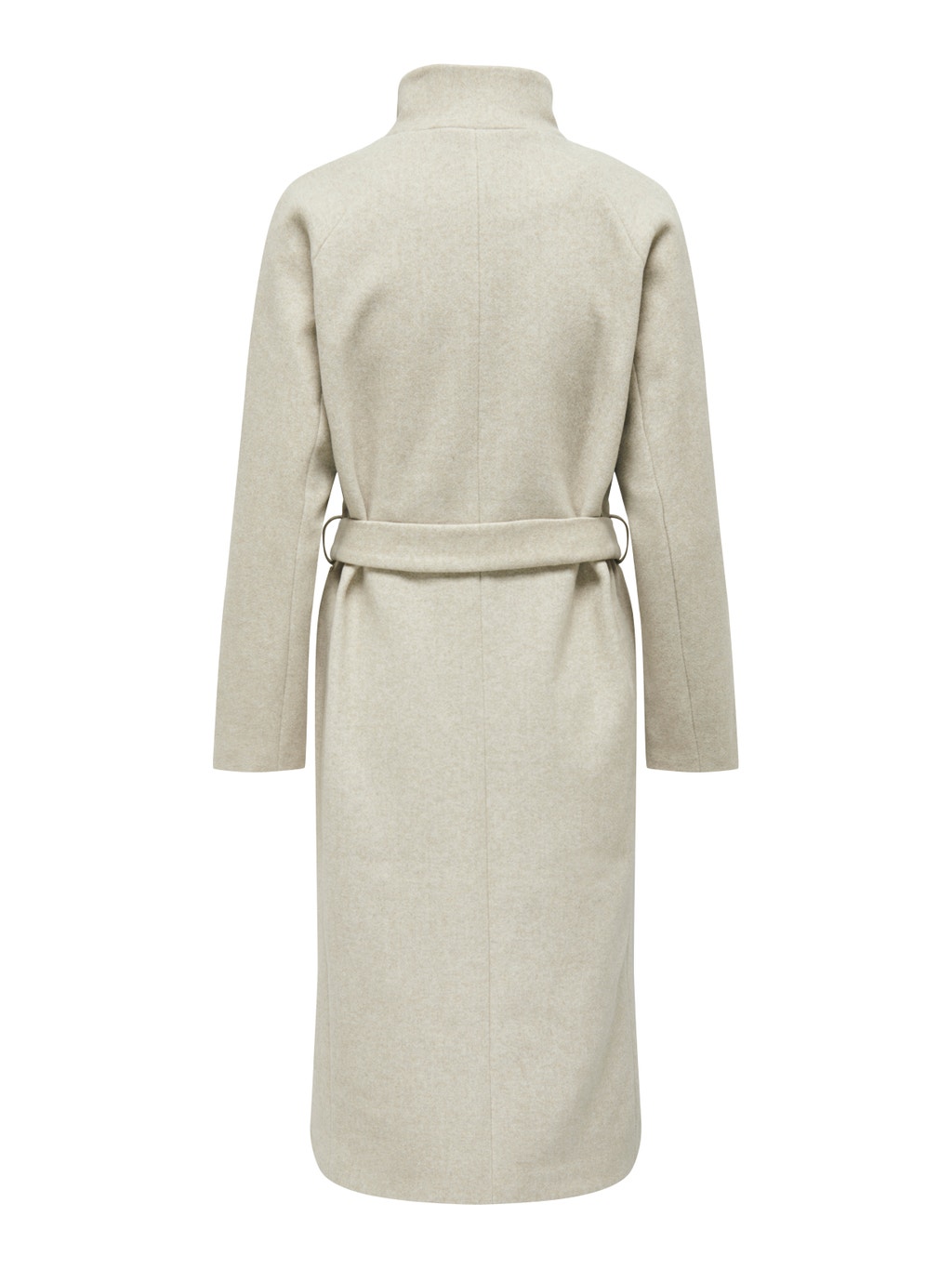 wool tie belt coat