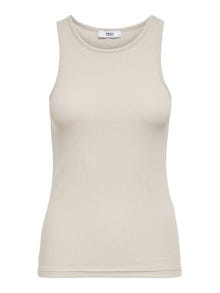 ONLY Regular Fit Round Neck Tank-Top -Pelican - 15234659