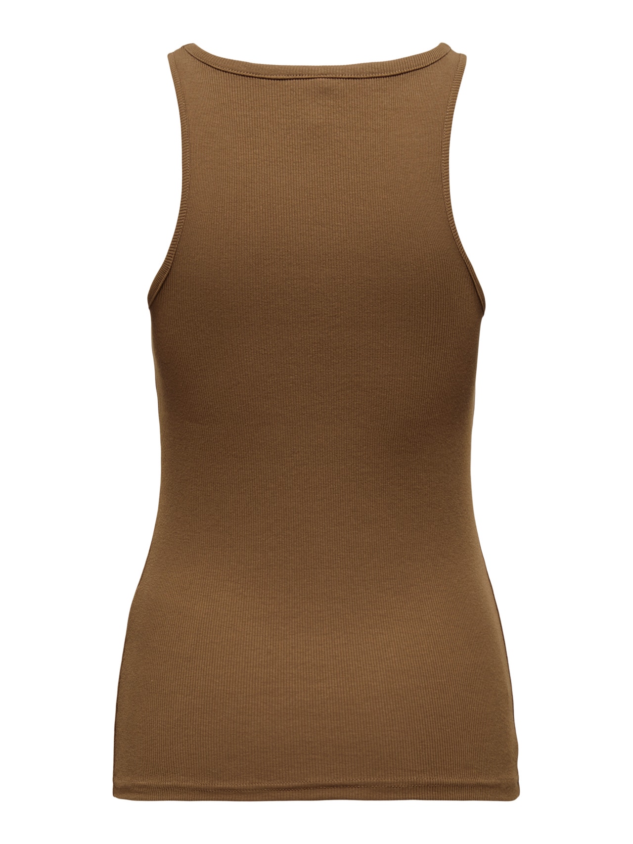 ONLY Regular Fit Round Neck Tank-Top -Toffee - 15234659