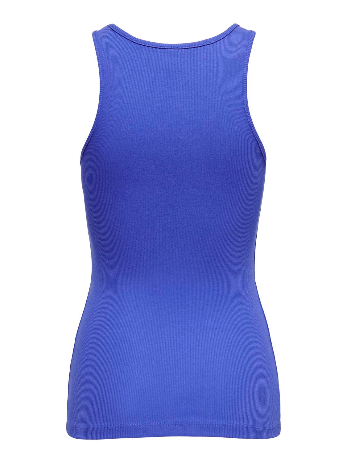 ONLY Regular Fit Round Neck Tank-Top -Dazzling Blue - 15234659
