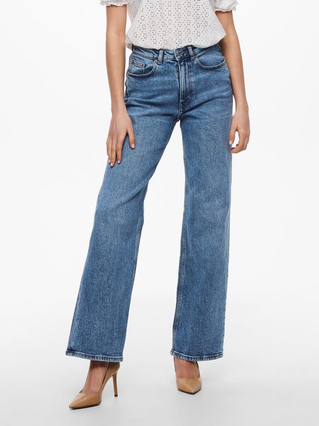ONLY Weiter Beinschnitt Hohe Taille Jeans - 15234743