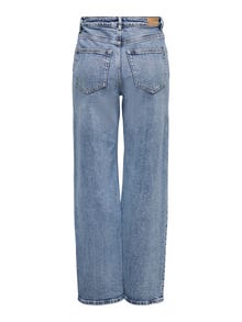 ONLY ONLJuicy vie large jean taille haute -Medium Blue Denim - 15234743