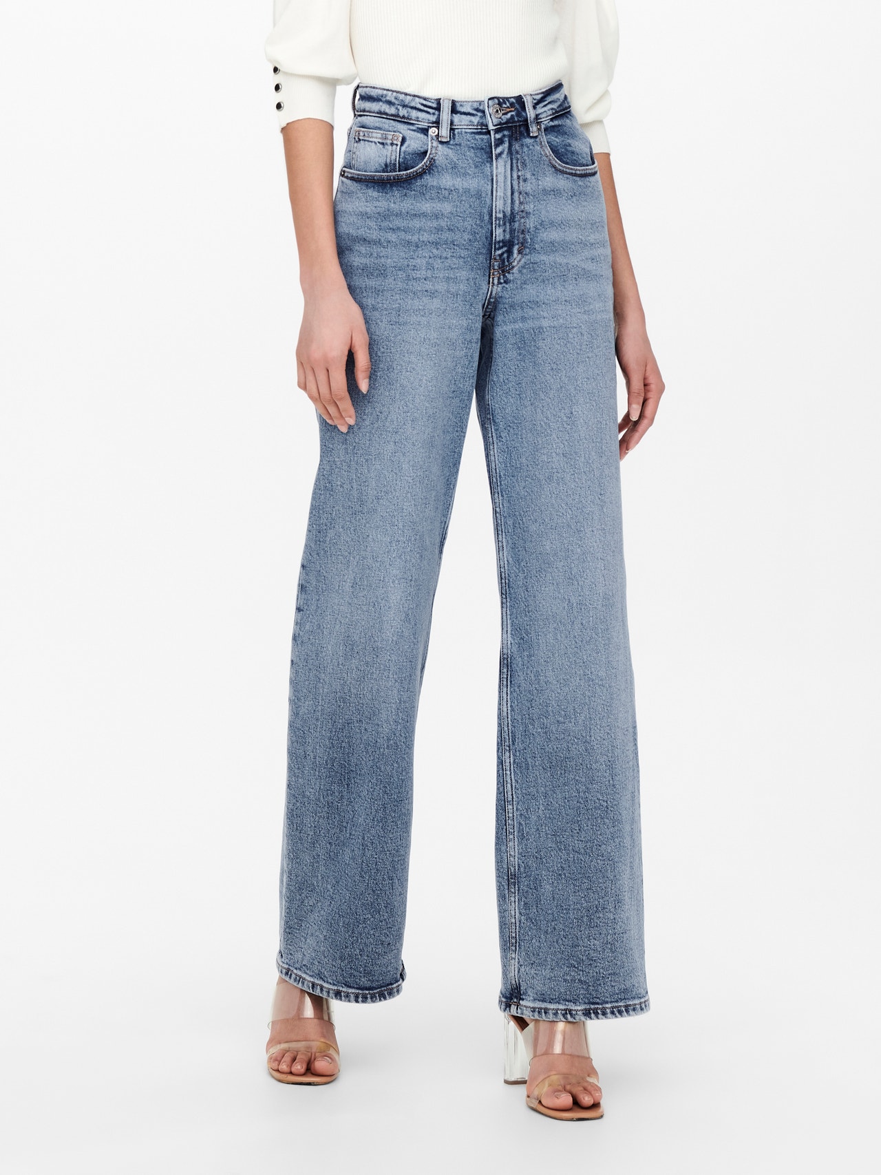 High Rise Wide Leg Jeans Chico's, 59% OFF
