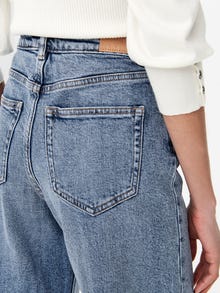 ONLY Weiter Beinschnitt Hohe Taille Jeans -Medium Blue Denim - 15234743