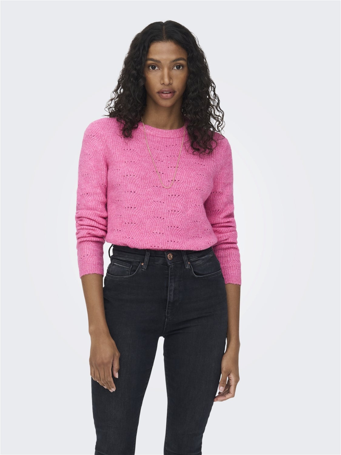 Strickpollover Pink Damen Kleidung Hoodies & Pullover Sweater Strickpullover Missguided Strickpullover 
