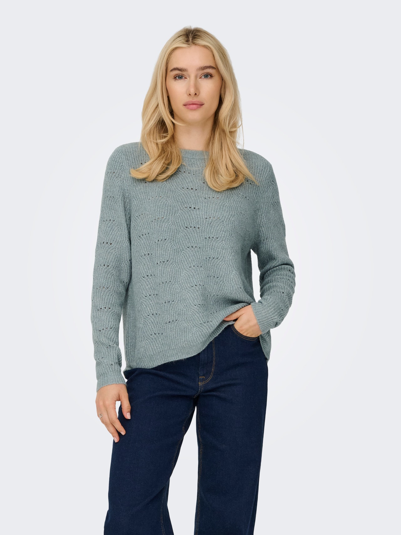 ONLY ONLLOLLI Stickad tröja -Abyss - 15234745