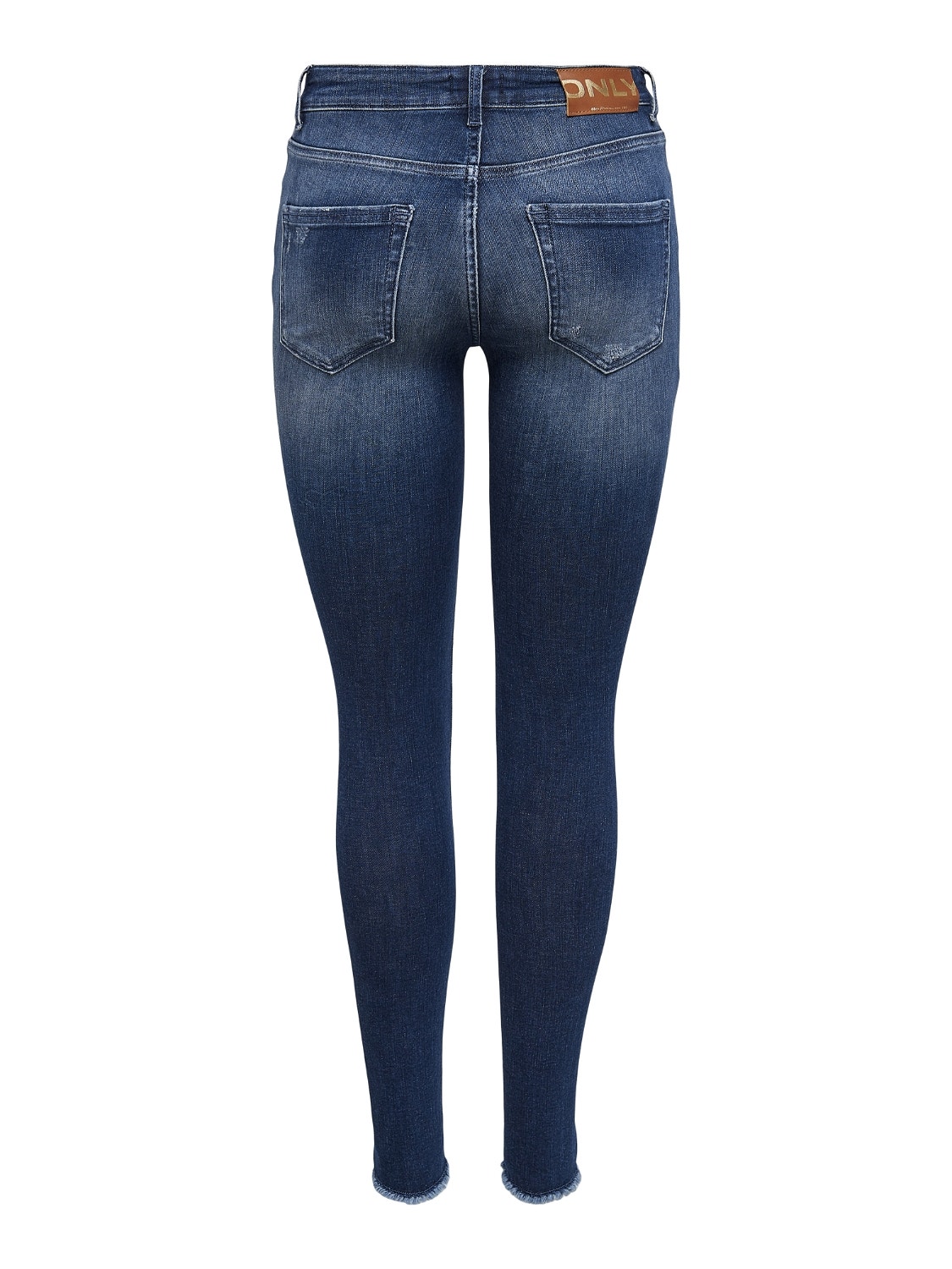 ONLY Skinny Fit Mittlere Taille Jeans -Dark Blue Denim - 15234798
