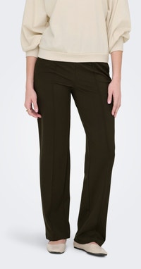 Effen tailored-fit broek met rechte pijpen - zwart - Dame - 20.00 Effen tailored-fit broek met rechte pijpen - zwart - Dame - 20.00