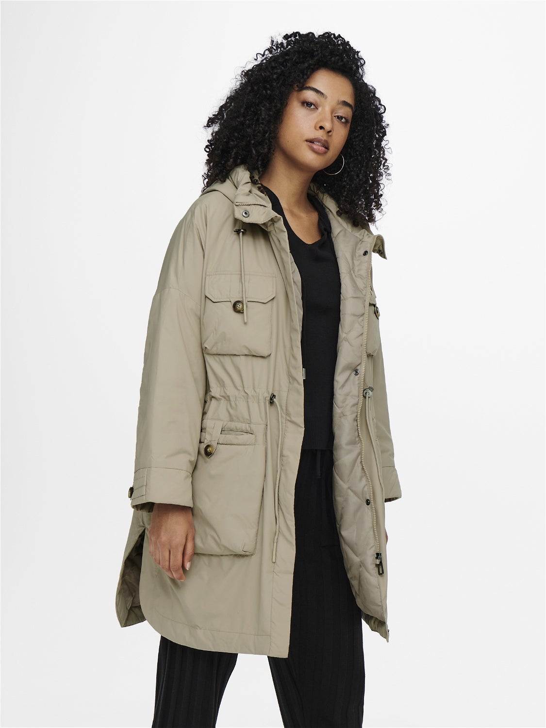 Parka only kaki online femme