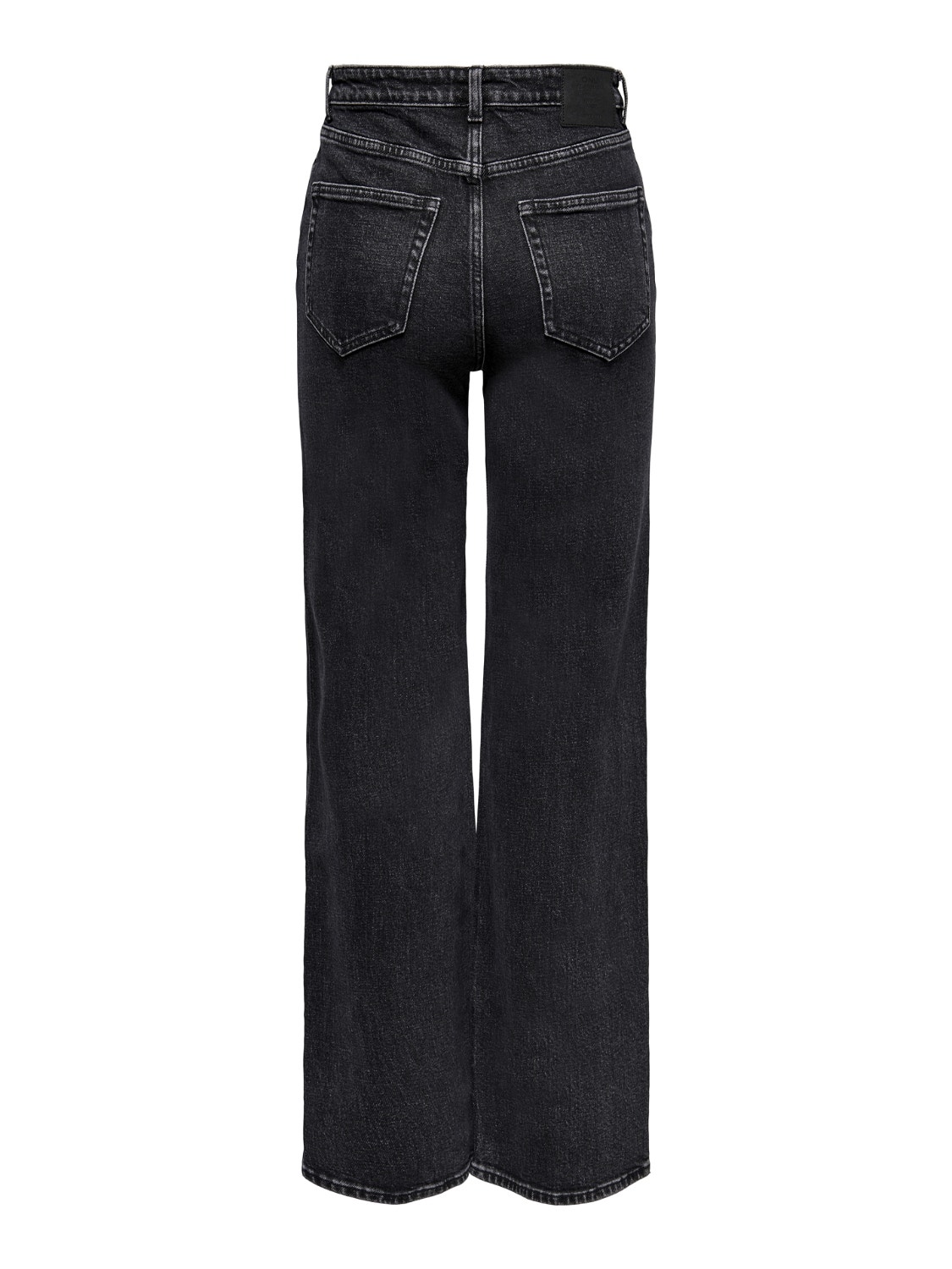 ONLY ONLJuicy large jean taille haute -Black Denim - 15235241