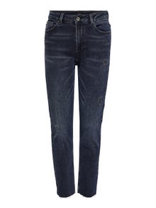 ONLY ONLEmily Life Ankle Straight fit jeans -Blue Black Denim - 15235351