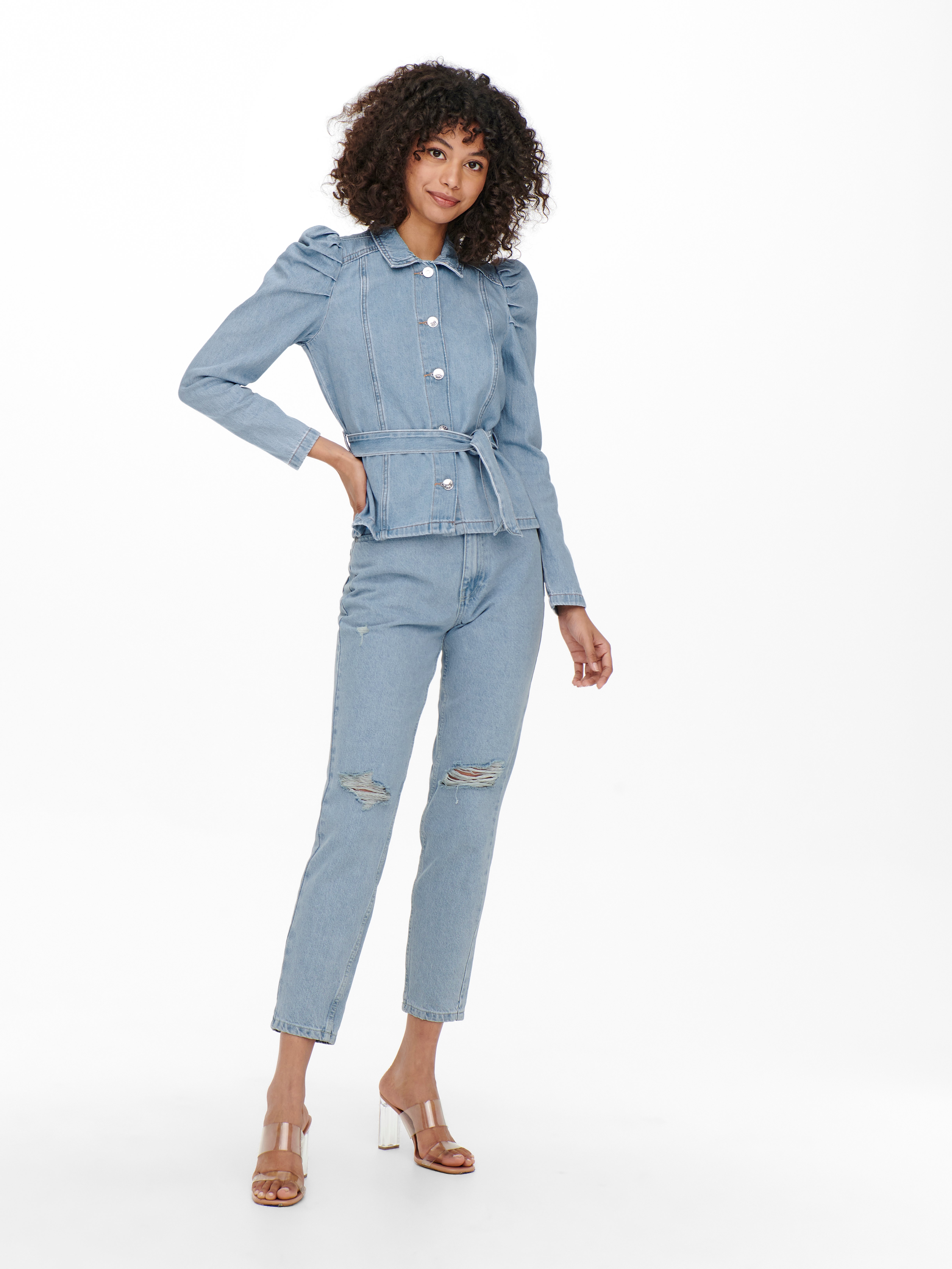 Jeans Jacket Vintage Puff Sleeve | Denim Jacket Puff Shoulders - Autumn  Women Denim - Aliexpress