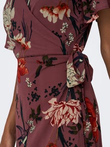 ONLY Short Wrap Dress -Rose Brown - 15235761