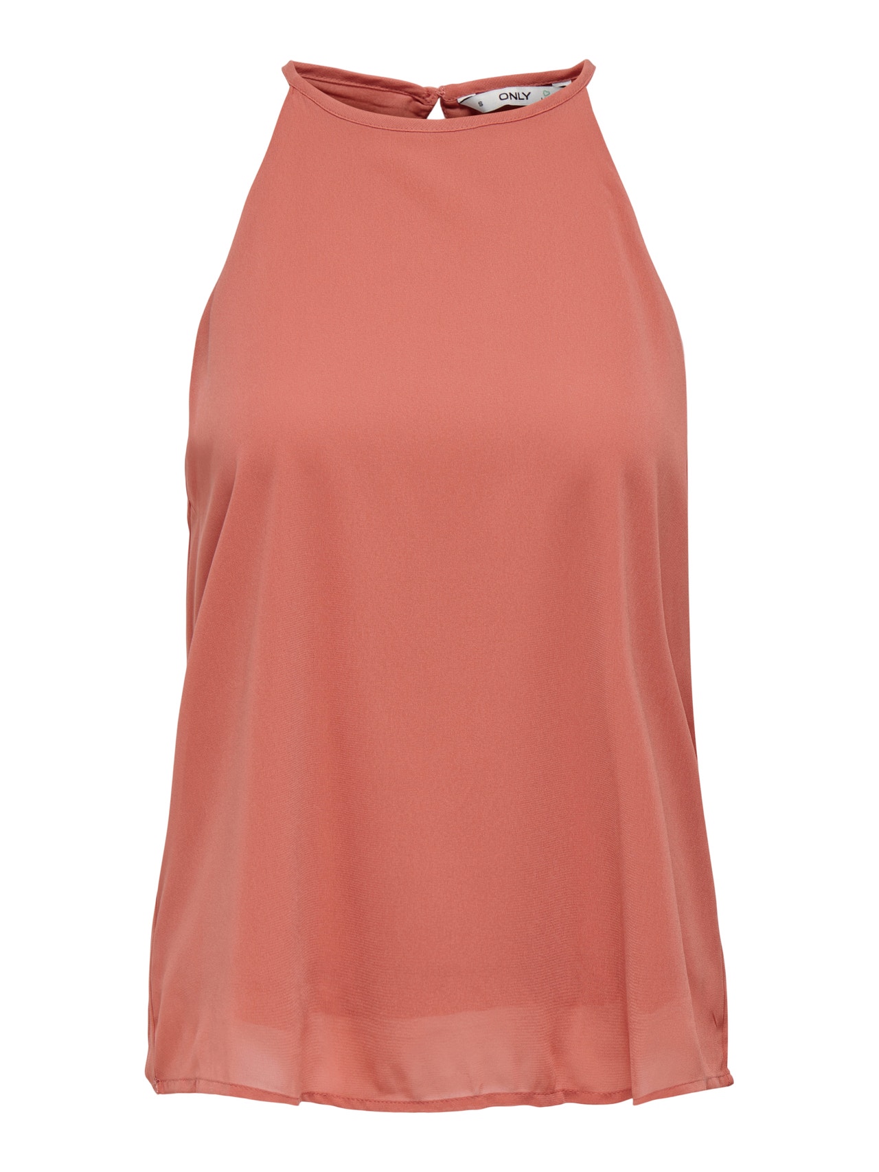 ONLY Halterneck Top med cut-out ryg -Canyon Rose - 15235763
