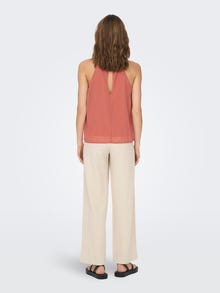 ONLY Halterneck Top with cut-out back -Canyon Rose - 15235763
