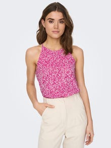 ONLY Halterneck Top with cut-out back -Very Berry - 15235763