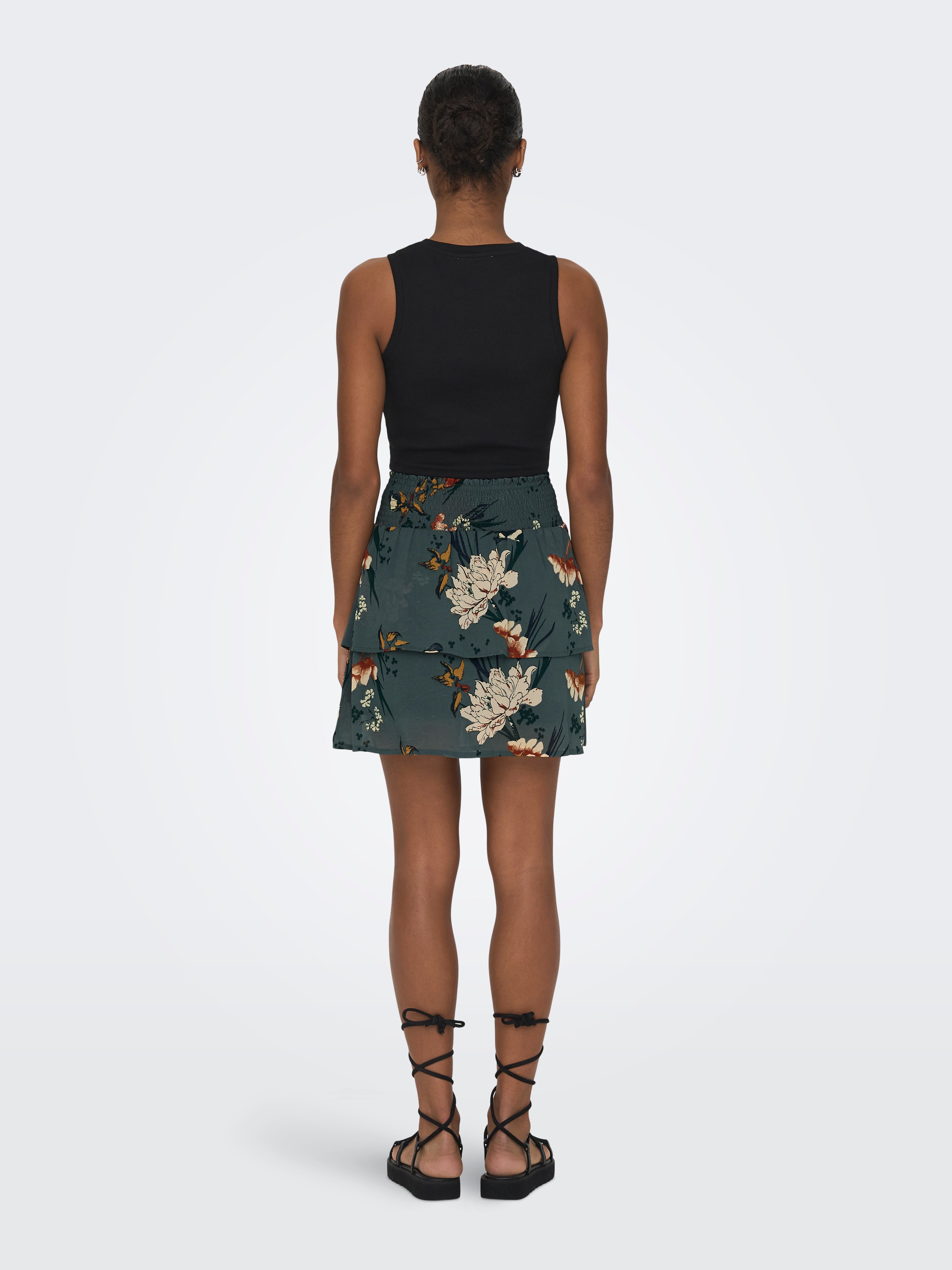 Oasis green mini outlet skirt