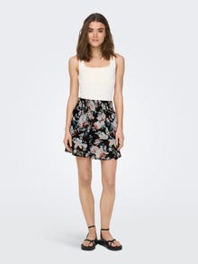 ONLY Short Smock Skirt -Black - 15235765