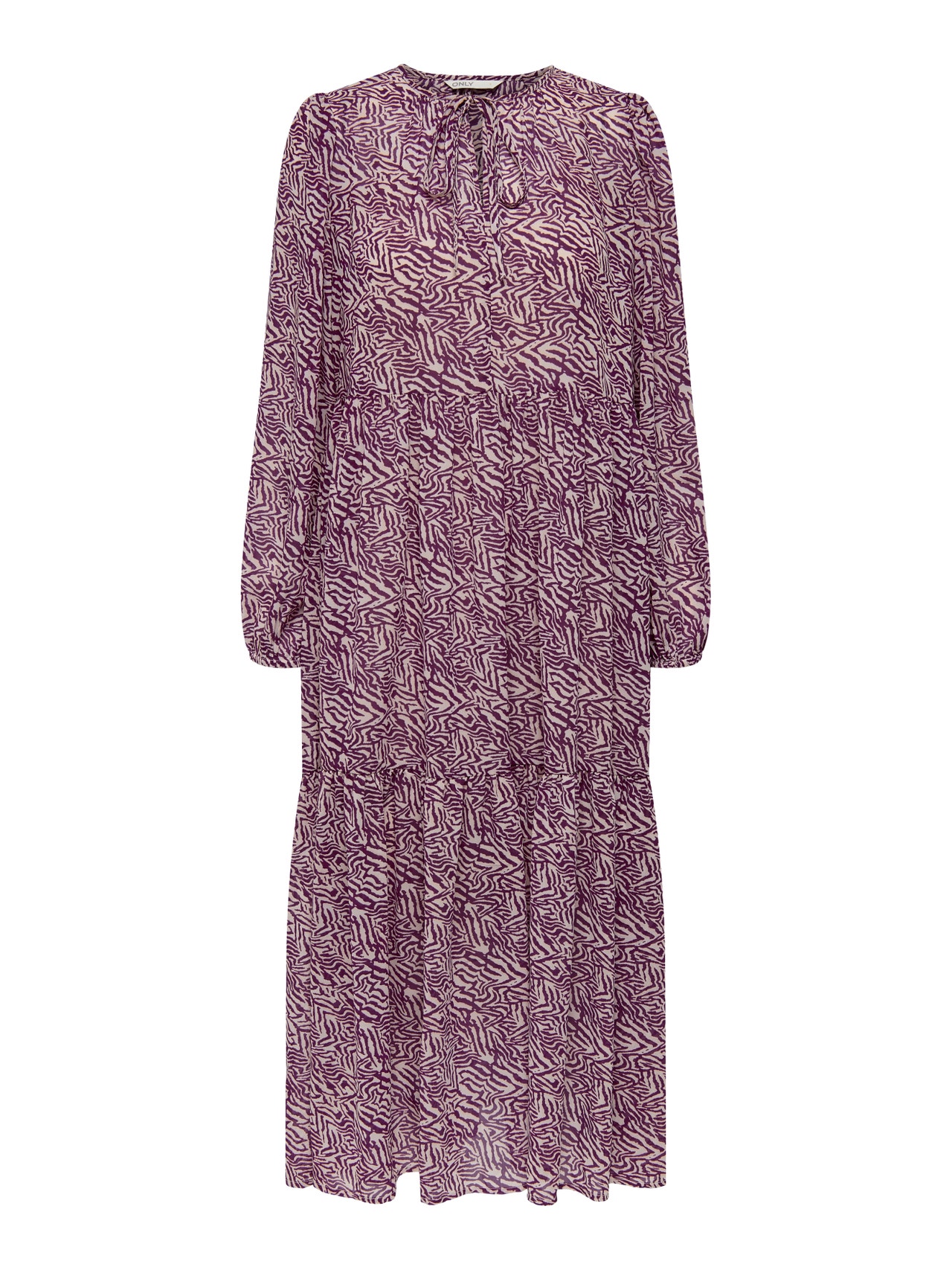 ONLY Regular Fit O-Neck Long dress -Wood Violet - 15235766
