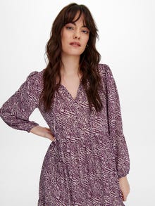 ONLY Regular fit O-hals Lange jurk -Wood Violet - 15235766