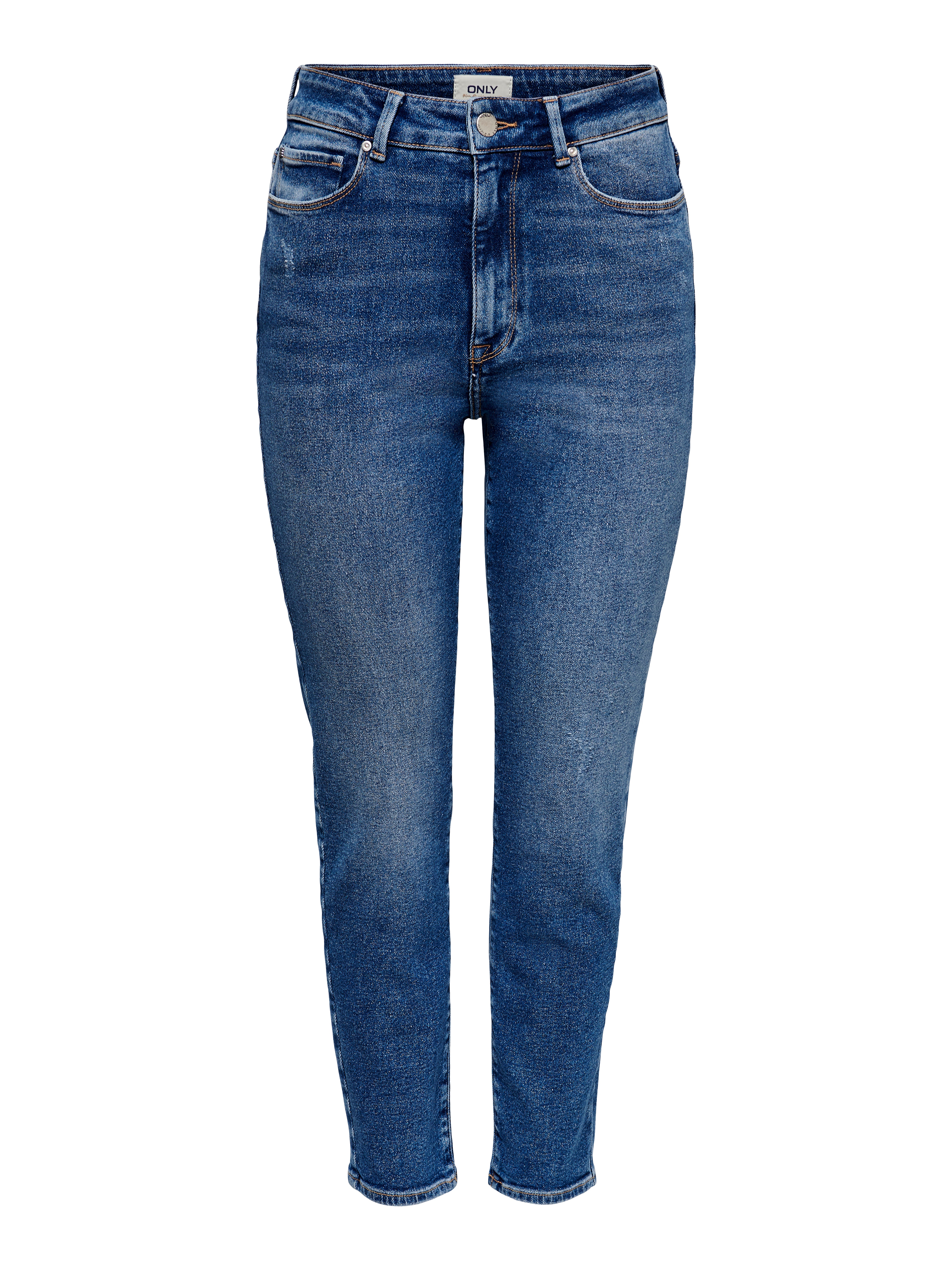 ONLEMILY Hohe Taille Gerade geschnitten Jeans | Mittelblau | ONLY® 