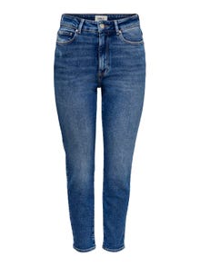ONLY ONLEmily Life Ankle Straight fit jeans -Medium Blue Denim - 15235791
