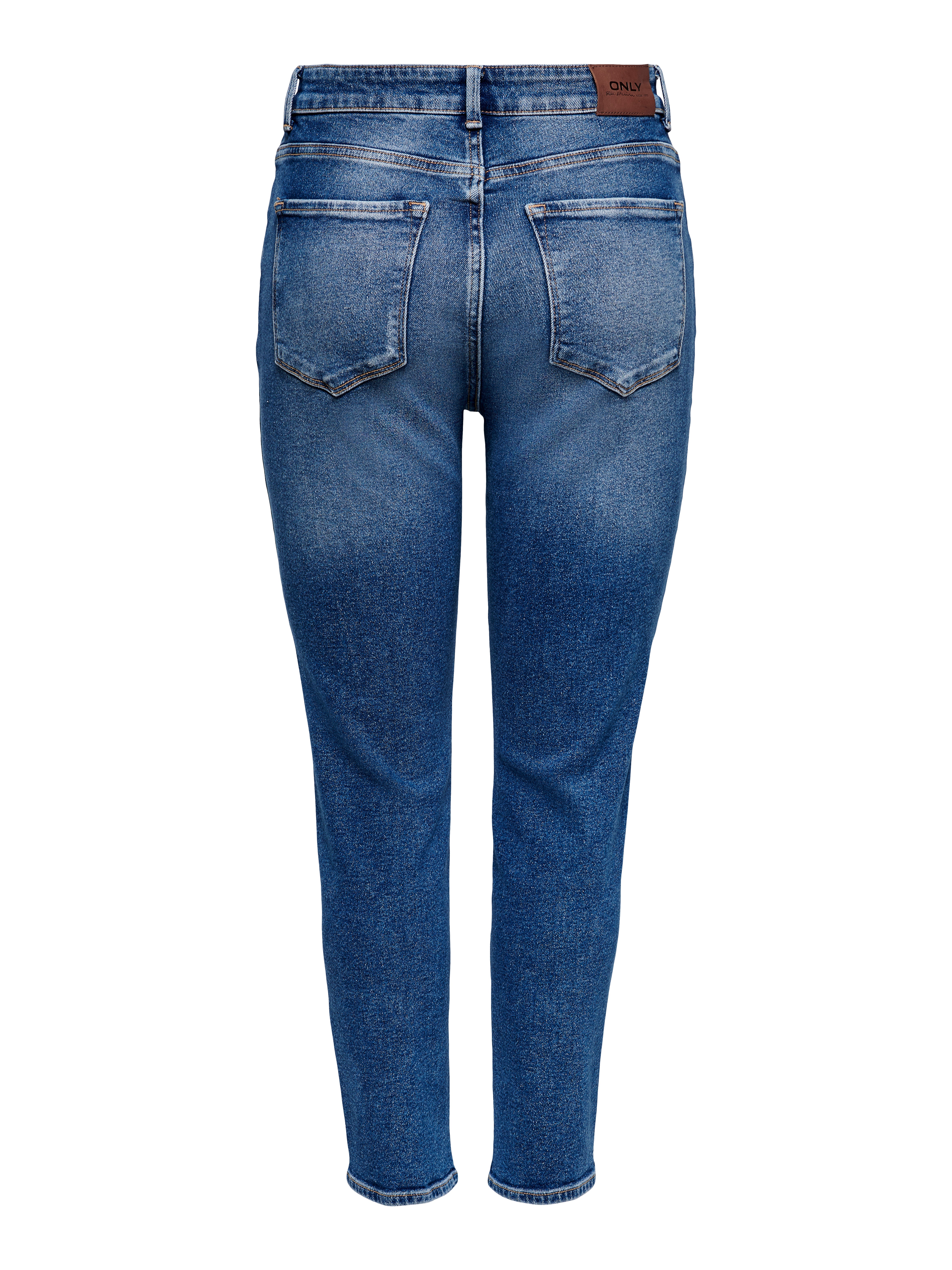 ONLEMILY Hohe Taille Gerade geschnitten Jeans | Mittelblau | ONLY® 