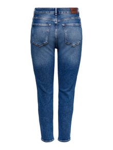 ONLY Straight Fit High waist Jeans -Medium Blue Denim - 15235791