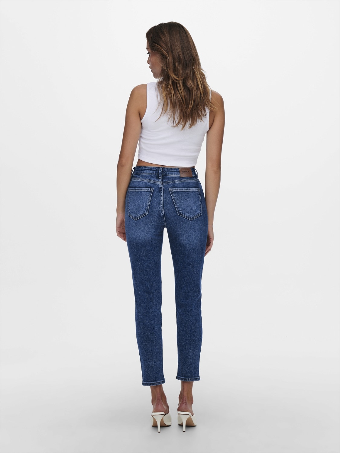 ONLY ONLEmily Life Ankle Straight fit-jeans -Medium Blue Denim - 15235791