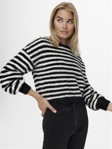 ONLY Short Knitted Pullover -Black - 15235973