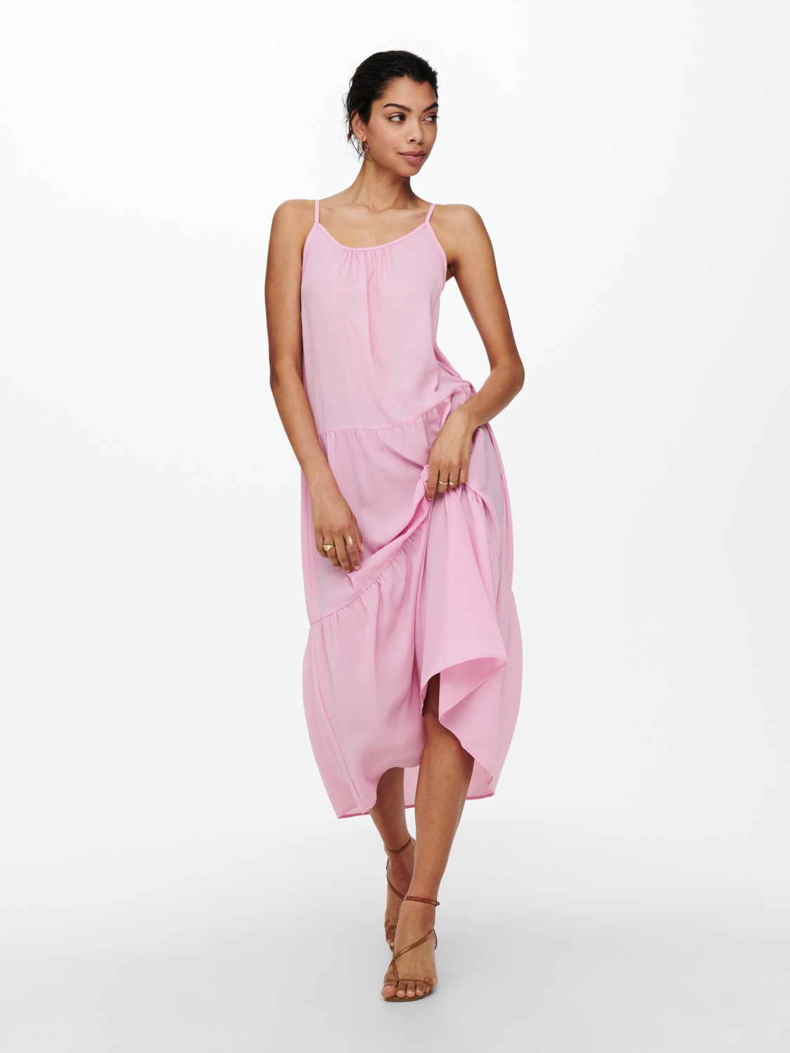 ONLY Regular Fit O-Neck Long dress -Lilac Sachet - 15236364