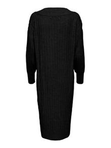 ONLY Midilengde Strikket kjole -Black - 15236372