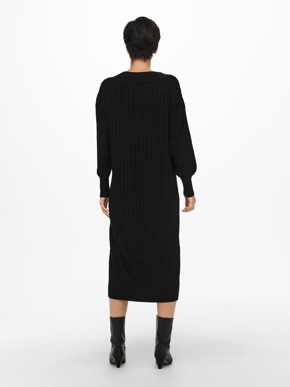 Midi black jumper outlet dress