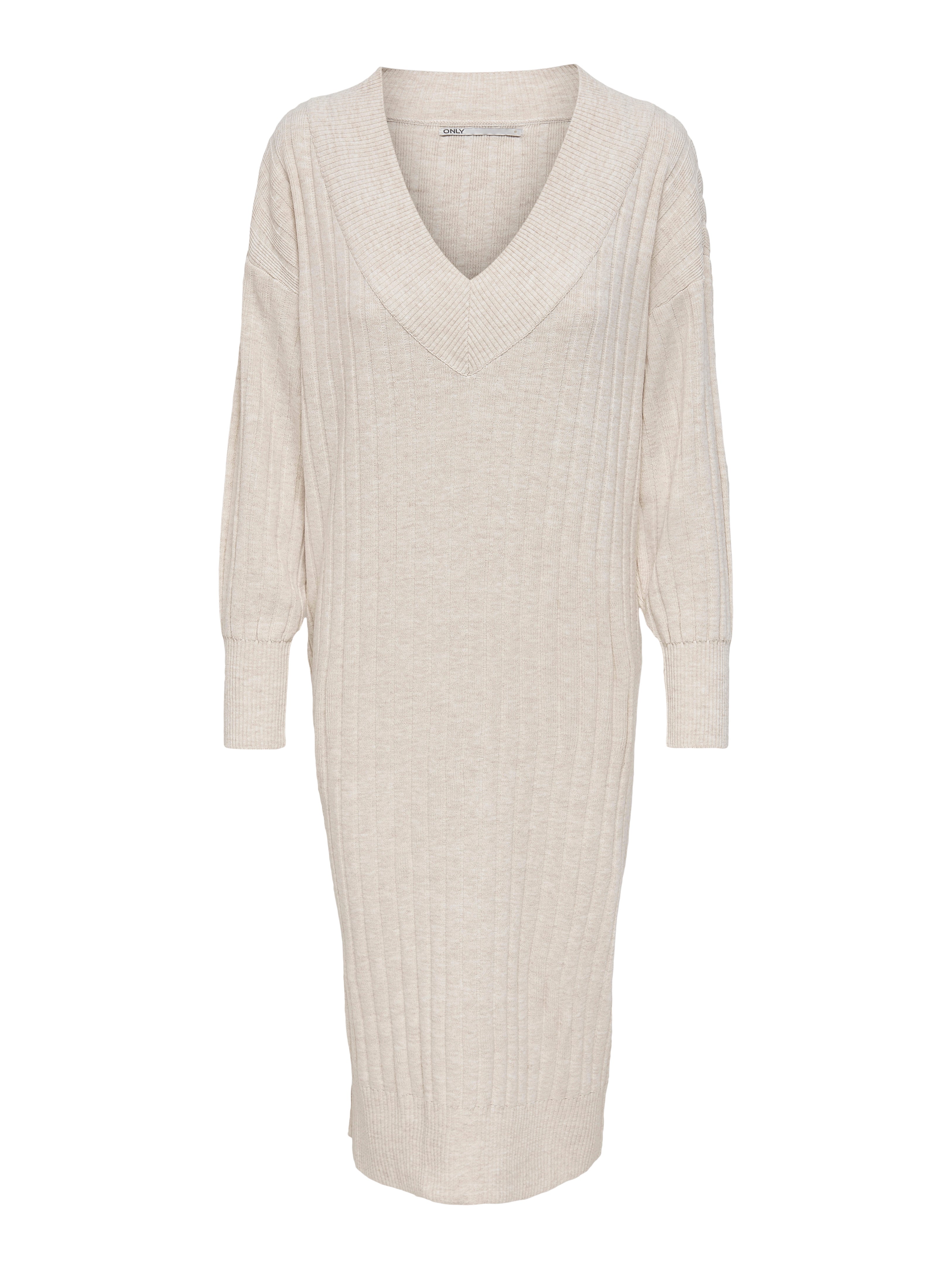ONLY MATERNITY Gebreide jurk - mocha meringue/beige