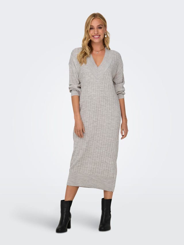 ONLY Relaxed Fit V-Neck Long dress - 15236372