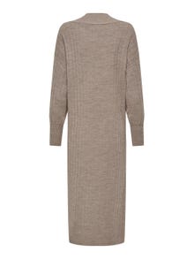 ONLY Robe longue Relaxed Fit Col en V Bas hauts -Beige - 15236372
