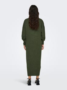 ONLY Midi V-Neck Knitted Dress -Kalamata - 15236372