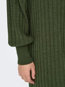 ONLY Midi V-Neck Knitted Dress -Kalamata - 15236372