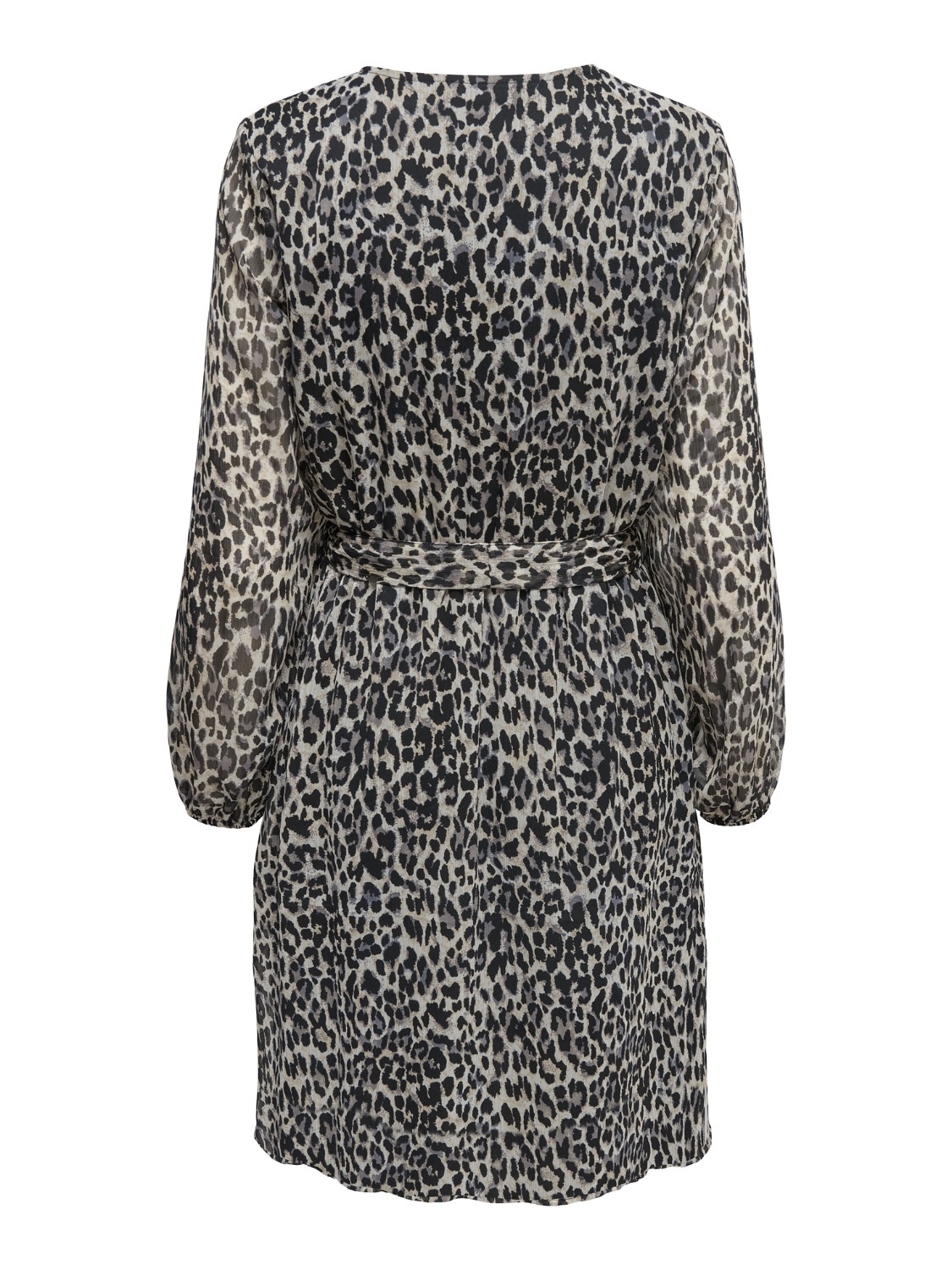 ONLY Mini v-hals kjole med bindebånd -Pumice Stone - 15236376