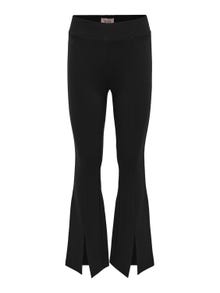 ONLY Flared trousers with slit -Black - 15236405