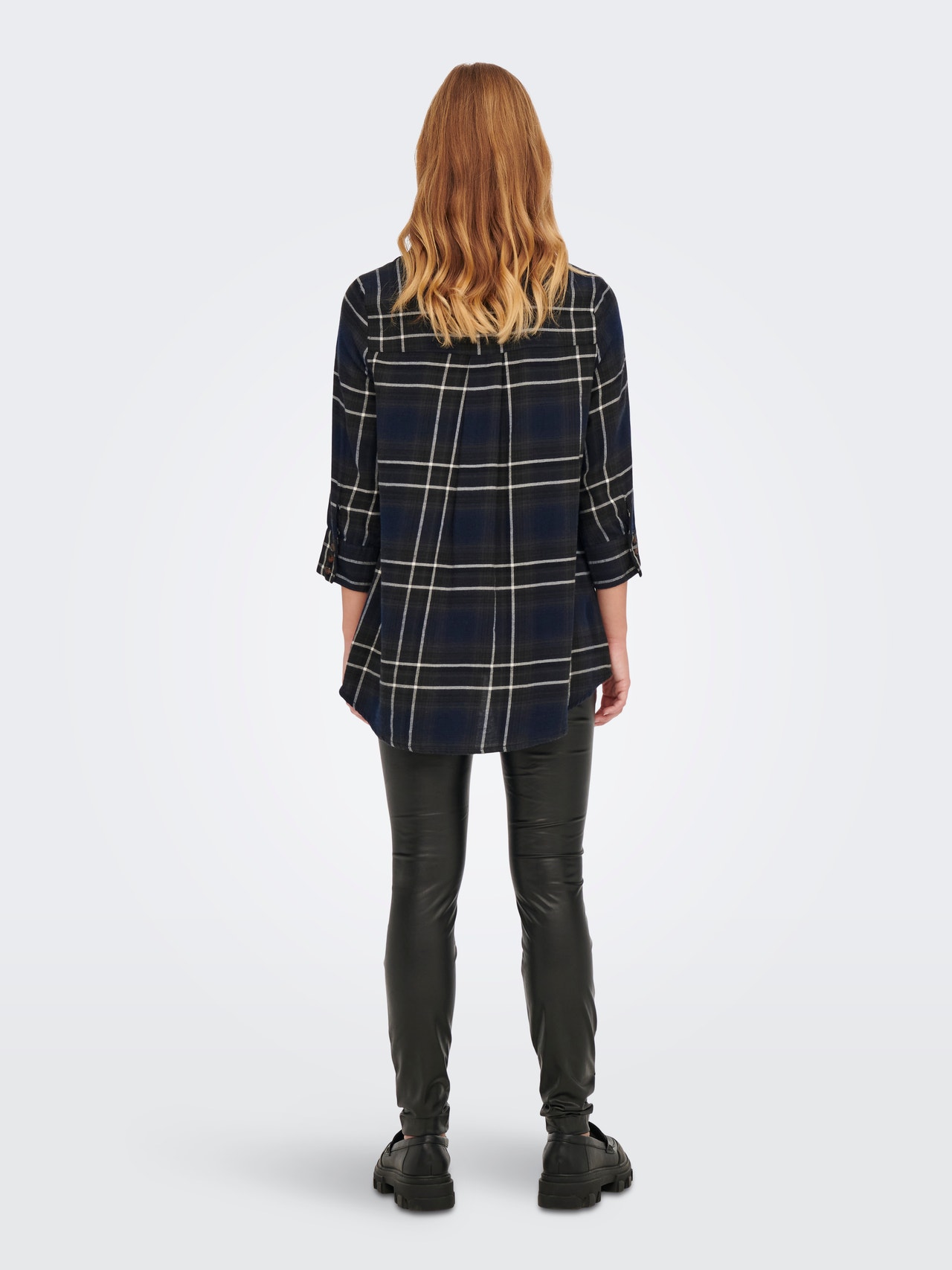 ONLY Checked Shirt -Night Sky - 15236432