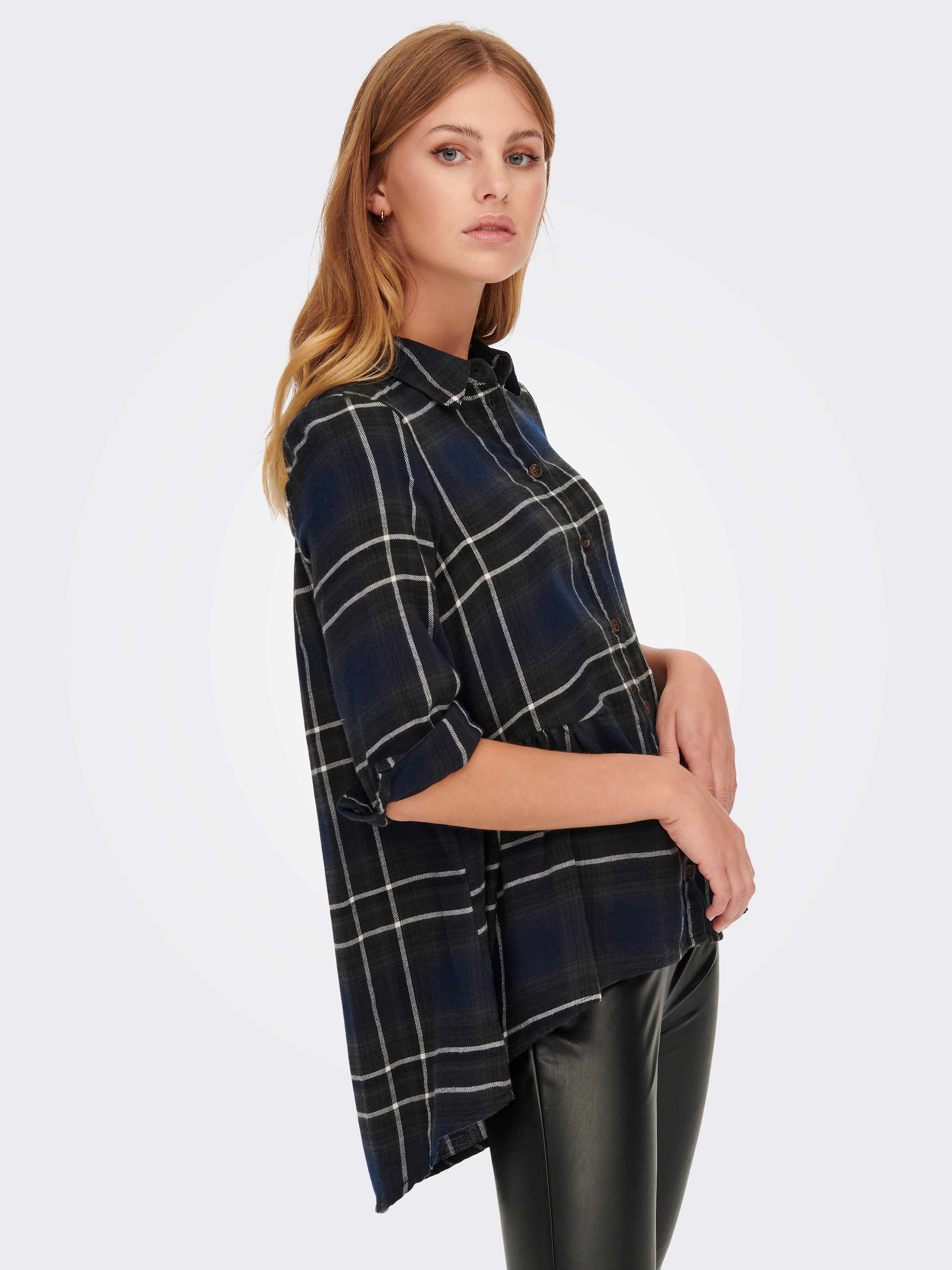 ONLNEW Checked shirt | Dark Blue | ONLY®
